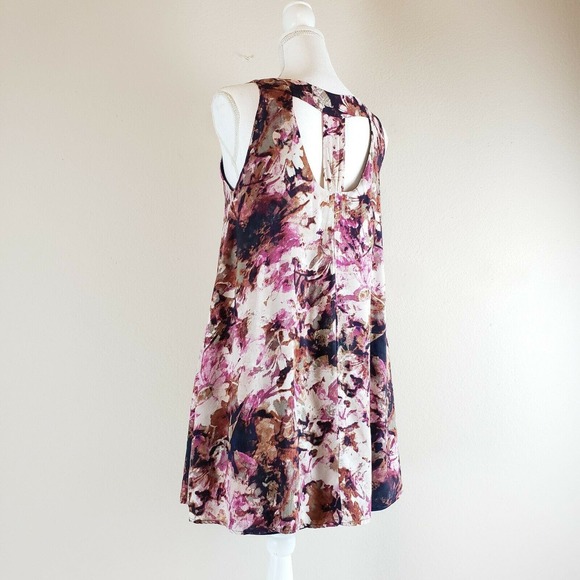 Altard State SIZE S Sleeveless Chamaraw Rayon Boho Tunic Top Lined Mini Dress - Picture 8 of 10